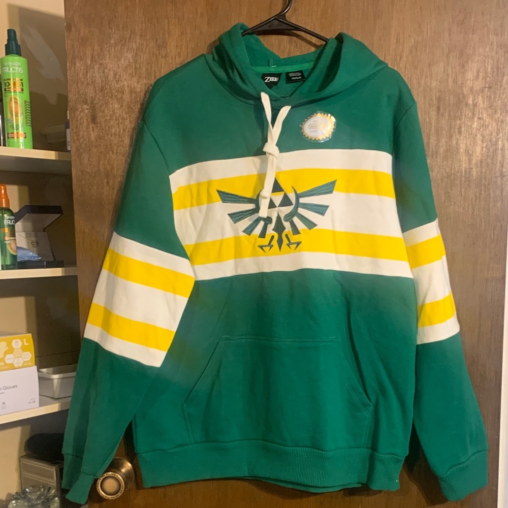 Zelda Green and Yellow Graphic Hoodie